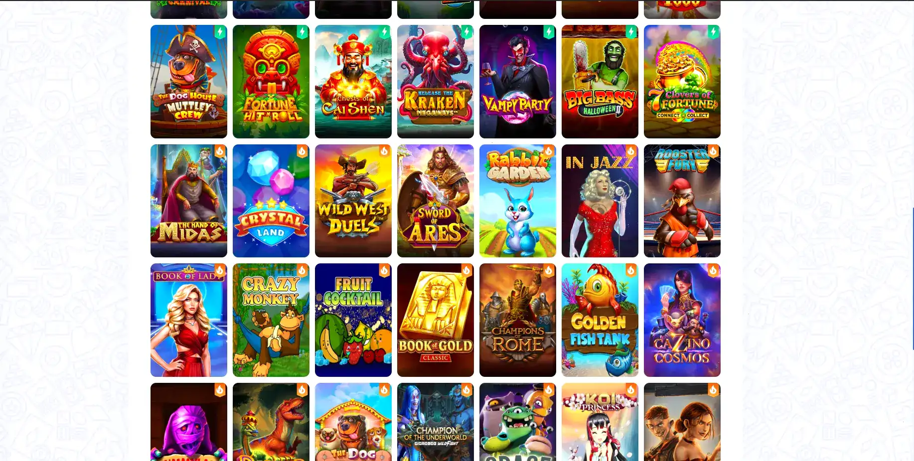 Мобильная версия Дрип казино на экране смартфона